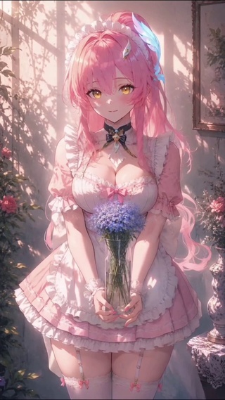 柔光揽花