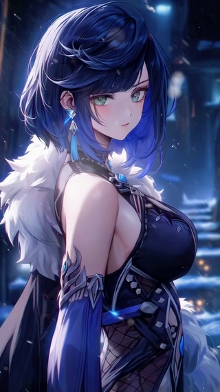 幽夜蓝影