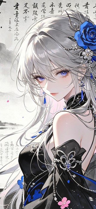 书法女孩