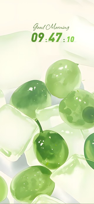 冰爽解暑！手绘风青提冰块~