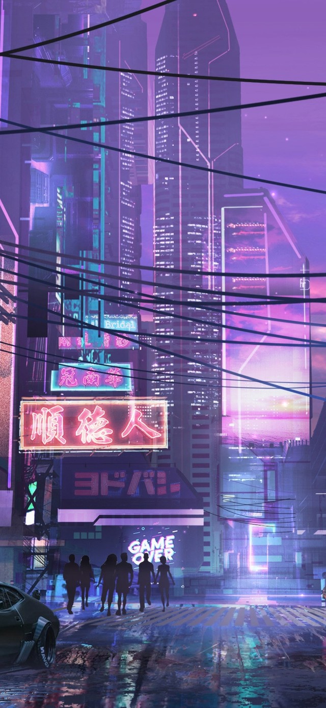 4K赛博朋克街道