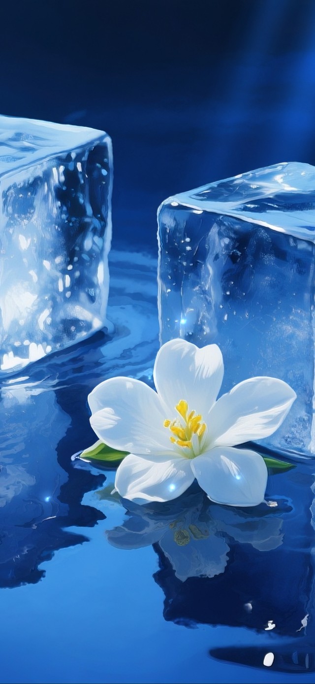 超清爽  梦幻蓝碎花 大冰块！