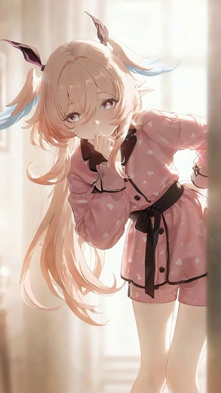 莉奈亚丨粉色睡衣丨