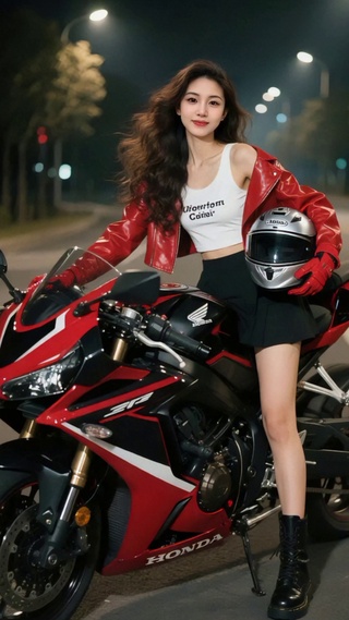 机车美女