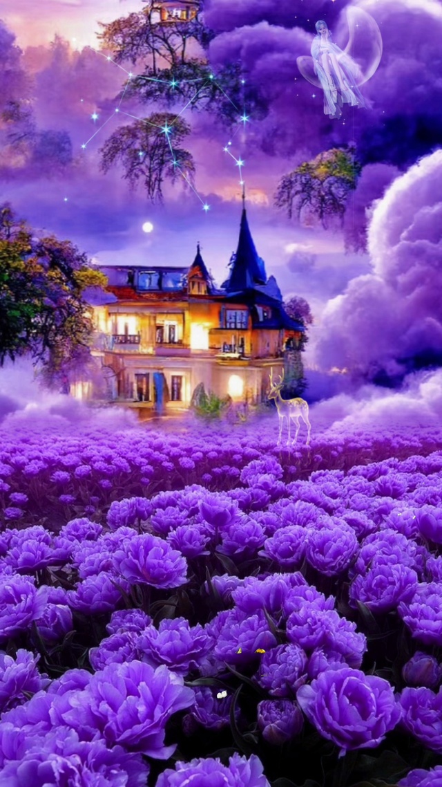 “喜欢紫色的浪漫，紫色的柔美，和紫色总带着一些不切实际的梦幻”