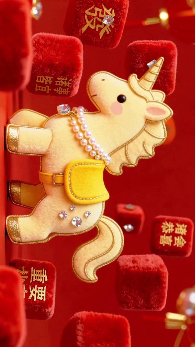 无限好运毛绒独角兽