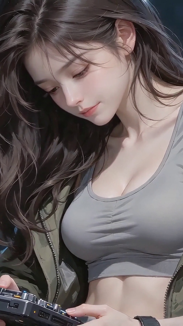 研究器械的少女
