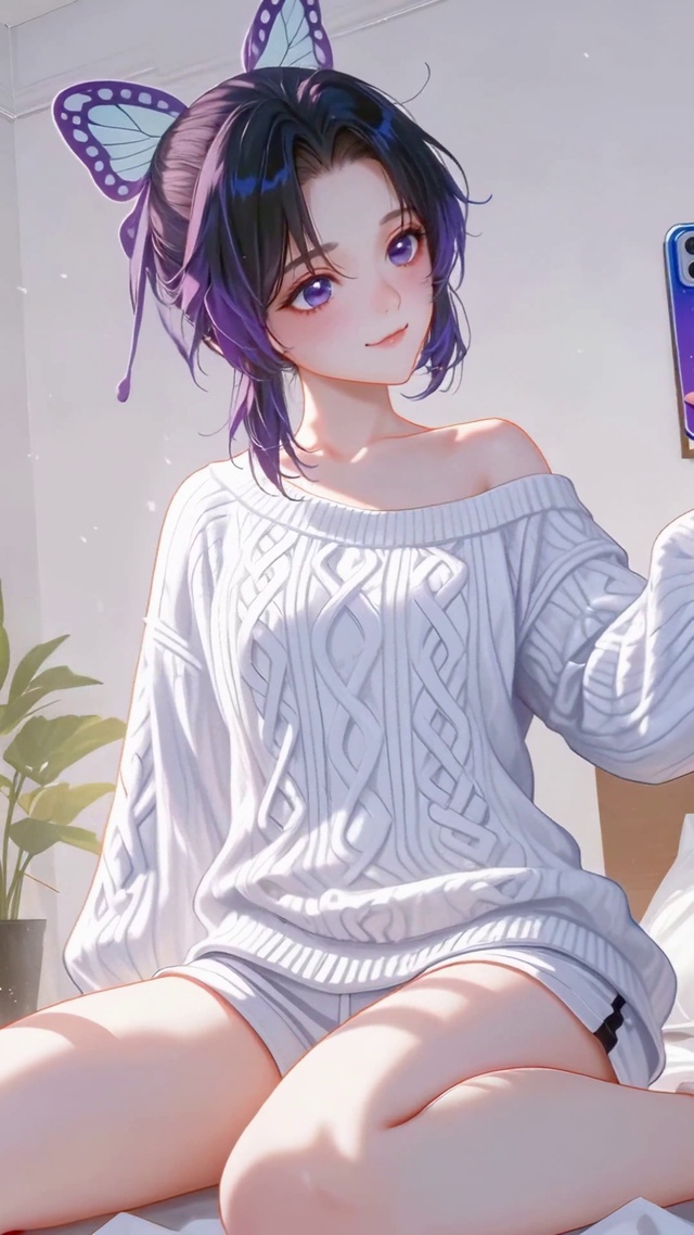 甜美毛衣女孩日常蝴蝶忍