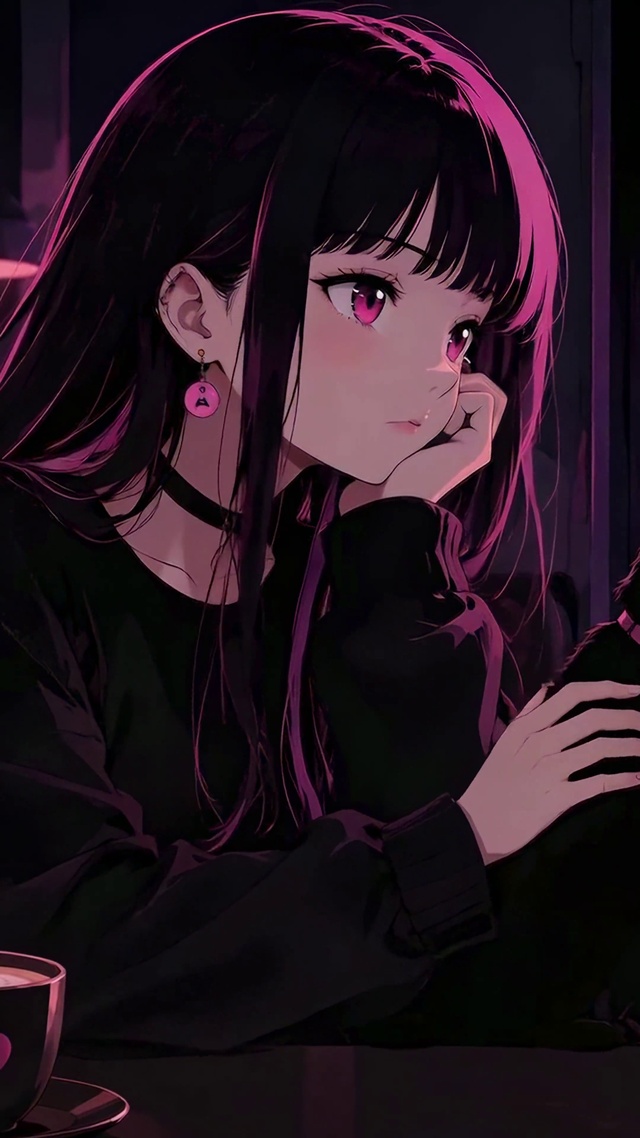 紫夜咖啡馆黑猫美少女