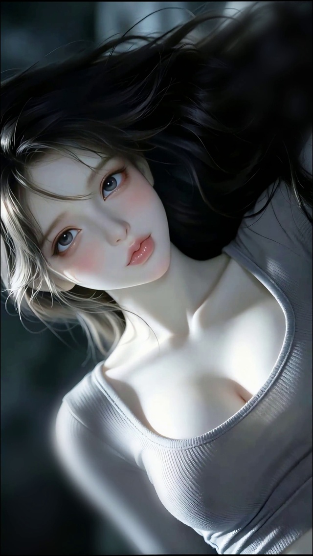 暗房中的瑜伽少女