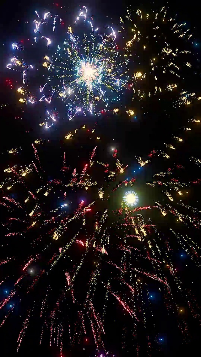 3D粒子新年烟花