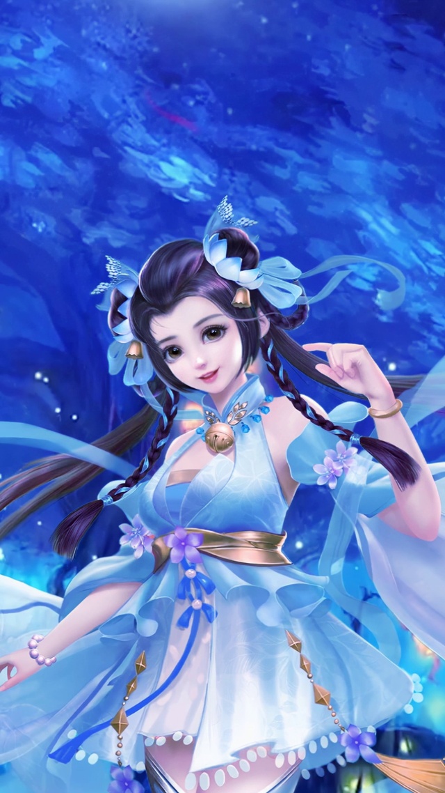 古风美女之萤火虫之夜