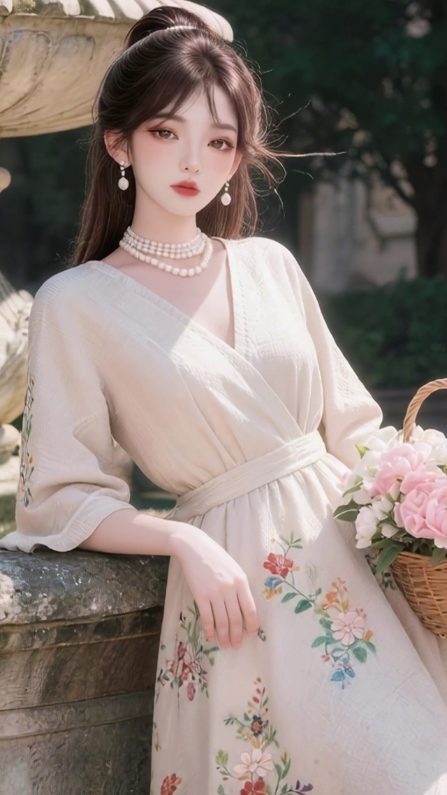花篮女孩