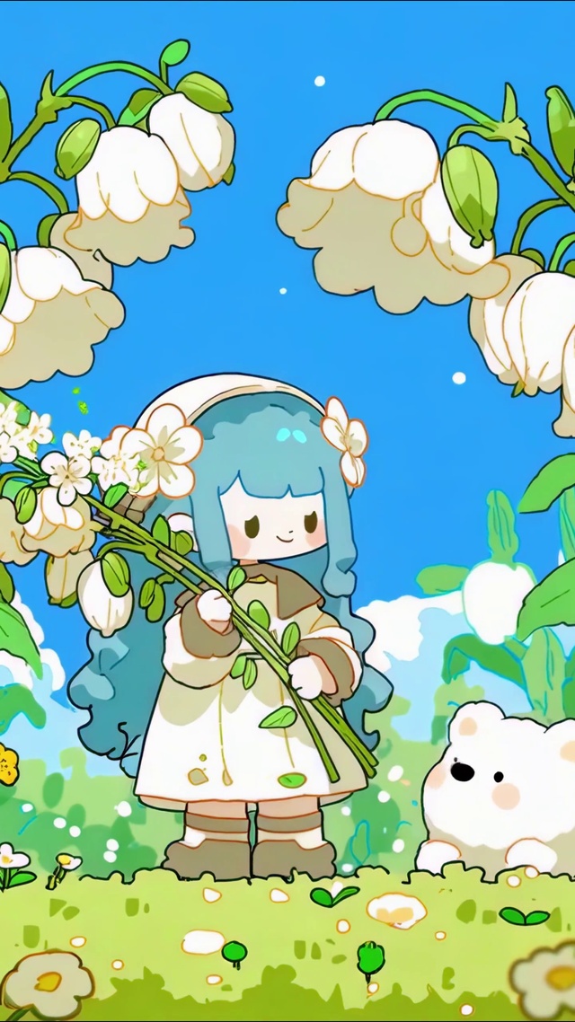 少女小熊的铃兰春日童话