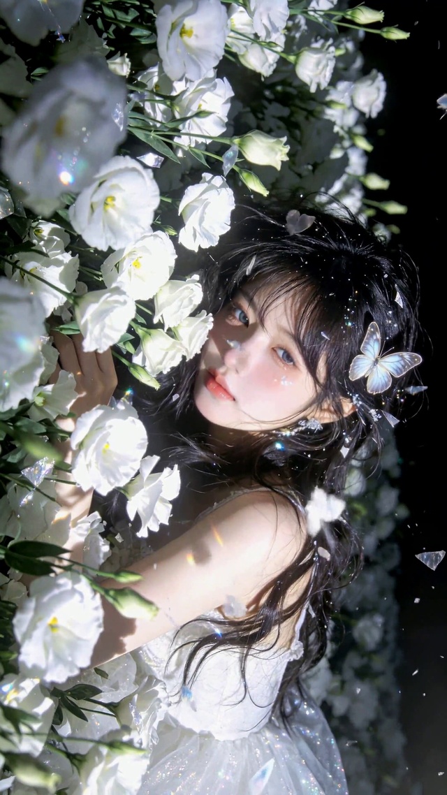 白花秘境中的闪光少女