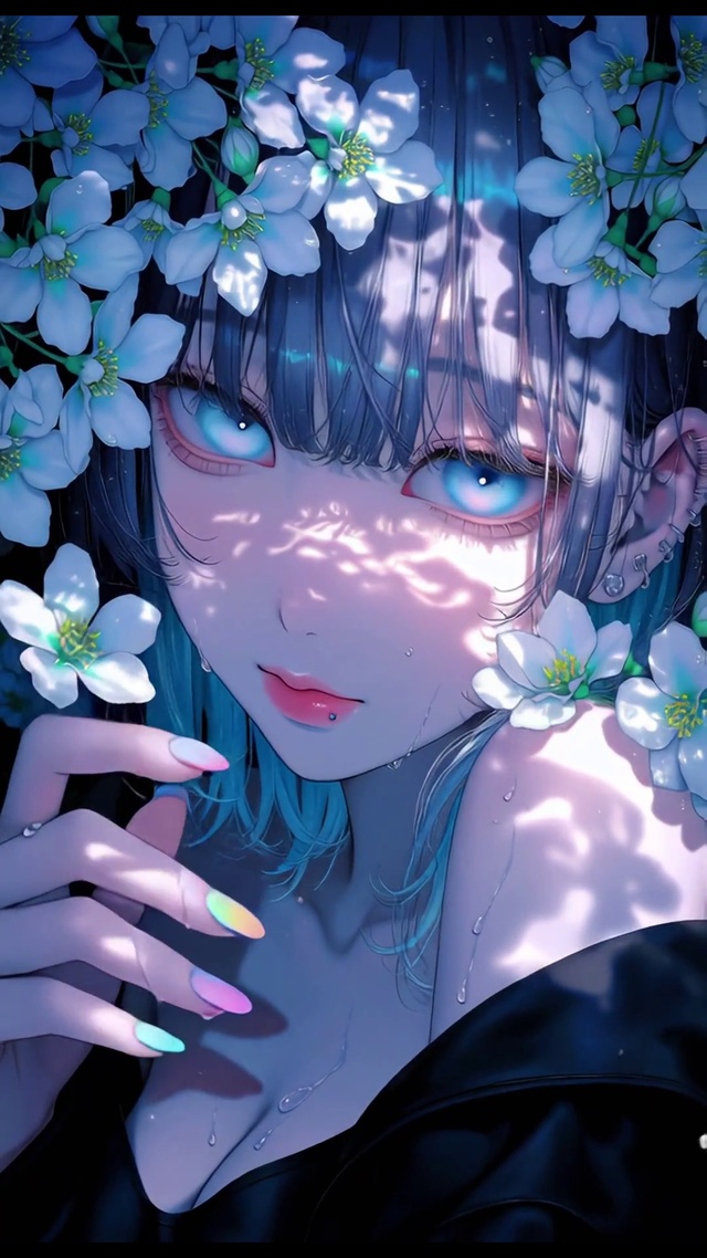 花丛少女循环壁纸