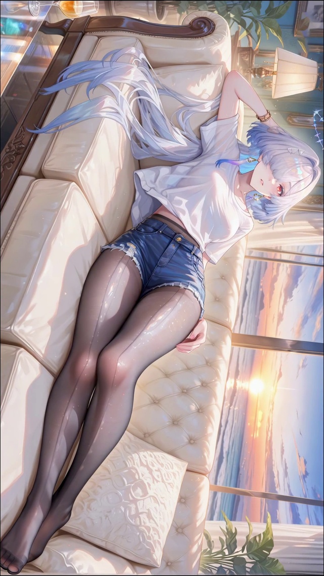 晚霞黑丝长腿女神-莫宁