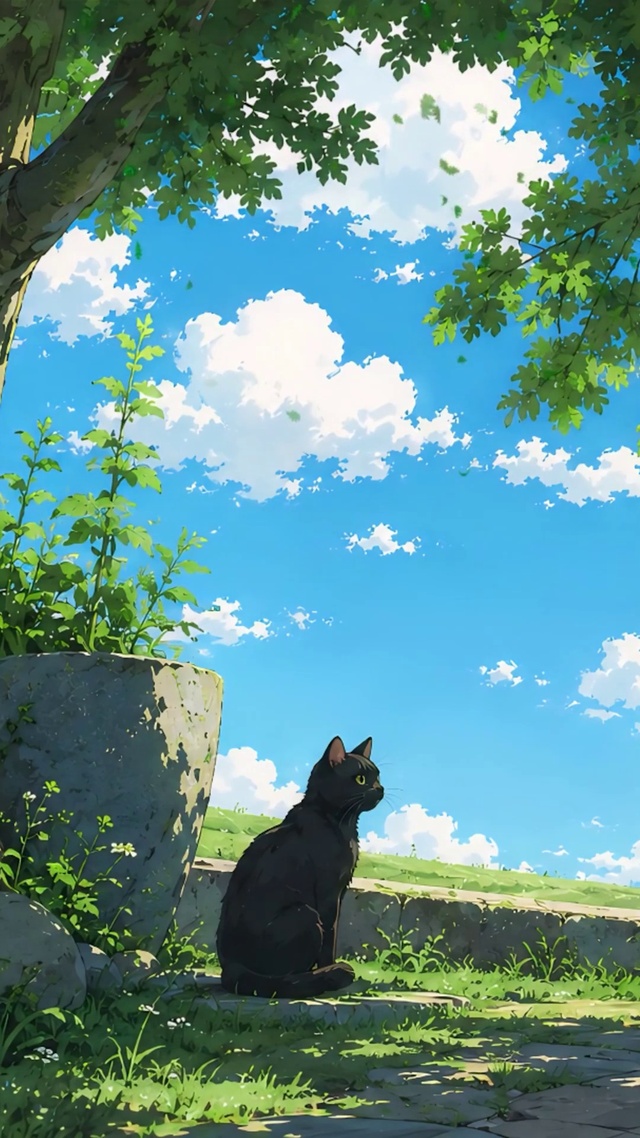 夏天的猫咪