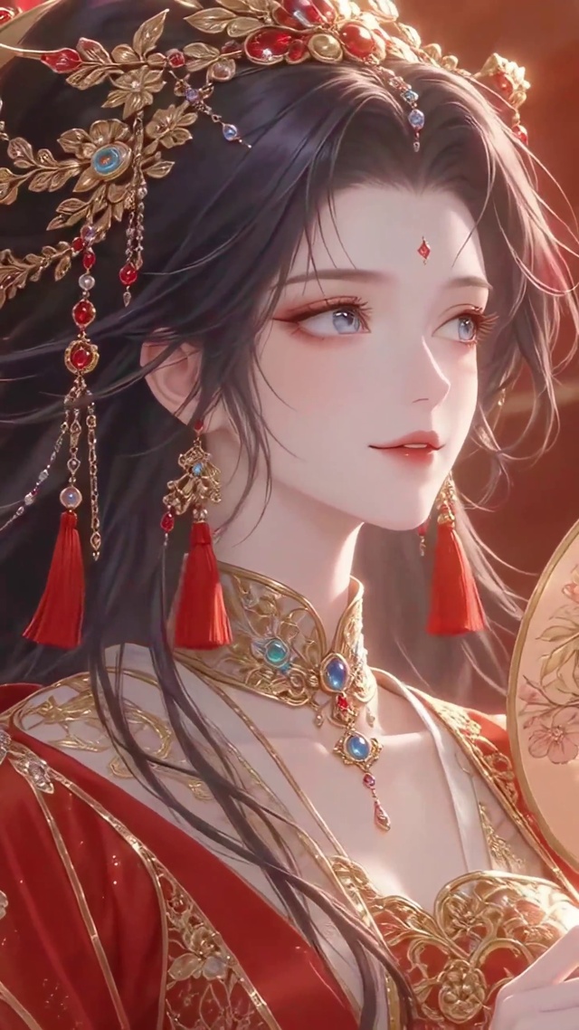 红妆古风少女