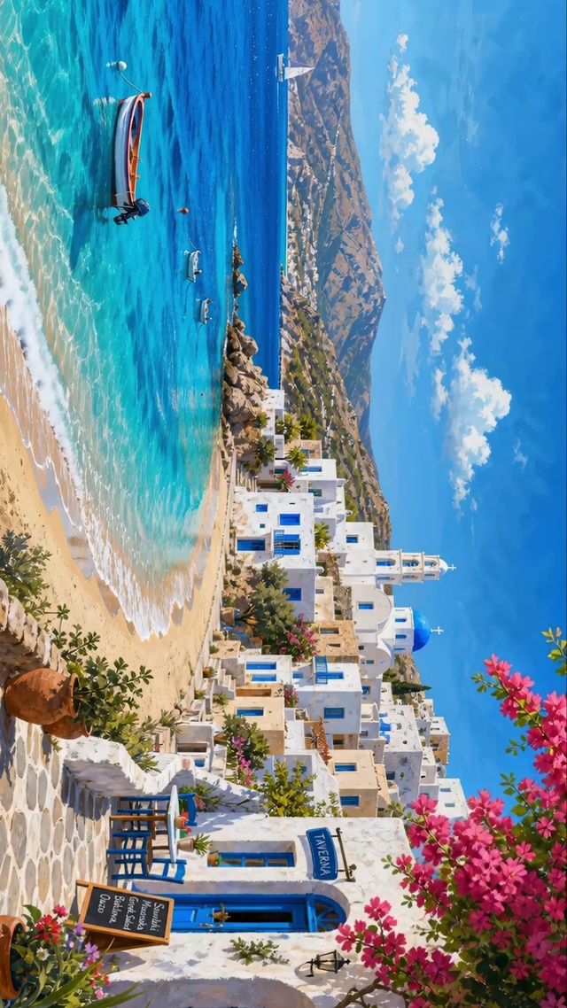 海滨小镇