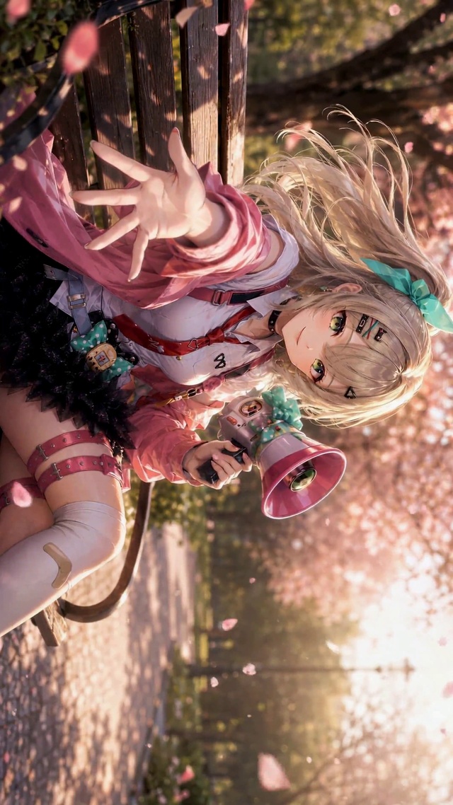 樱花公园可爱少女邀你同行