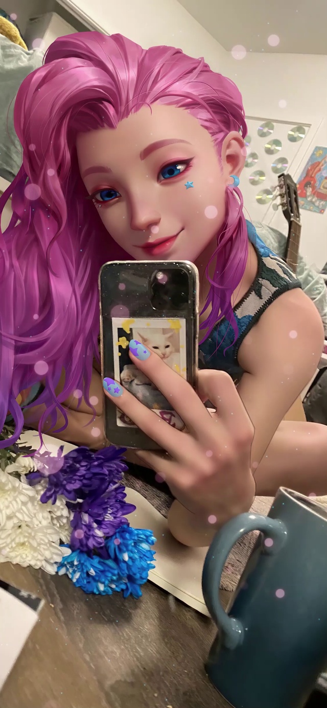 4K 英雄联盟 星籁歌姬 萨勒芬妮 自拍手机壁纸