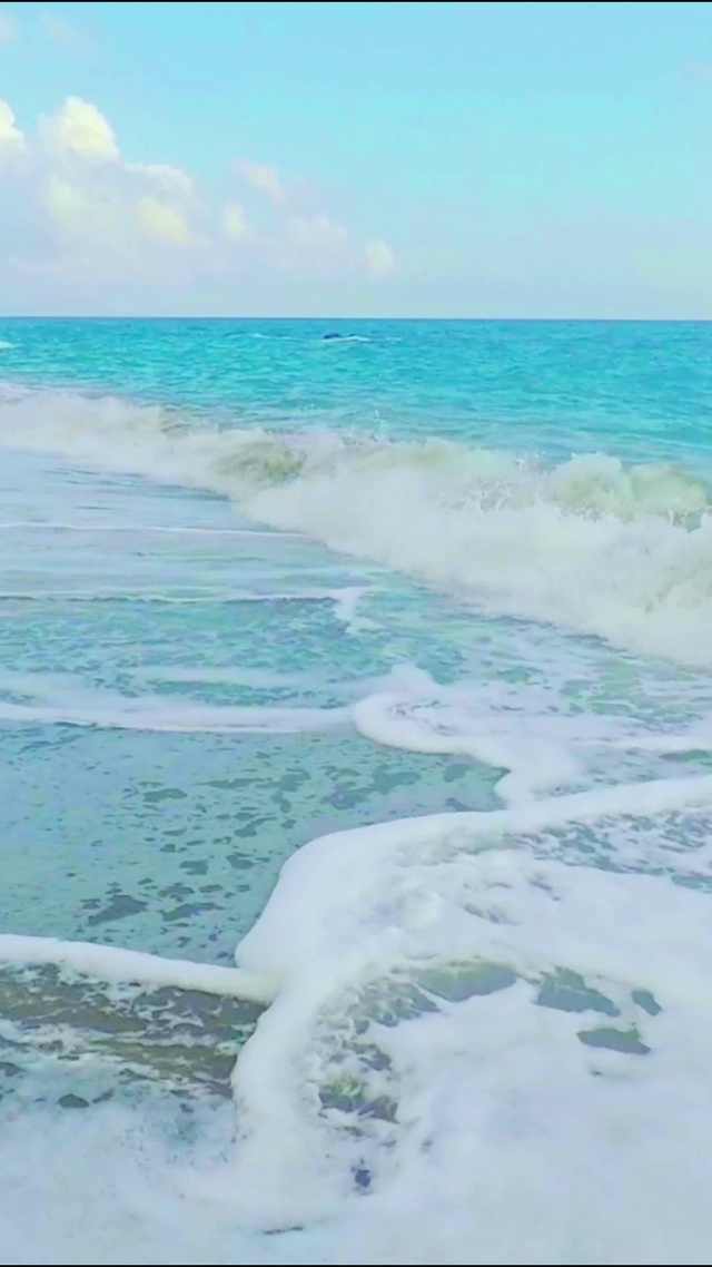 唯美治愈海浪4K