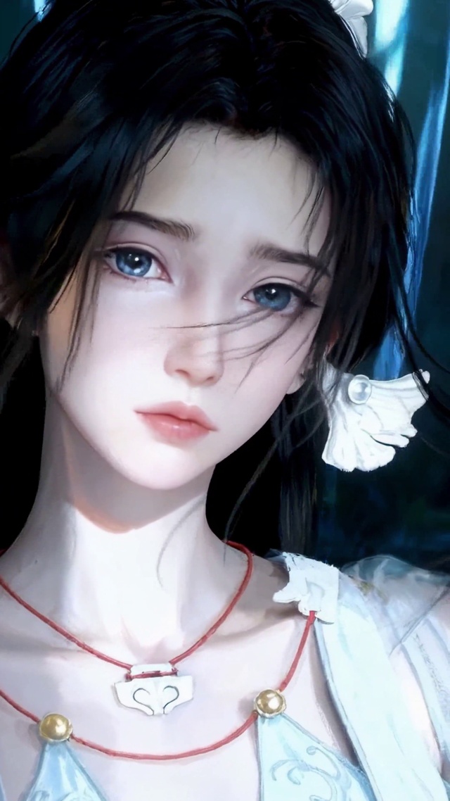 林间古风清冷美少女