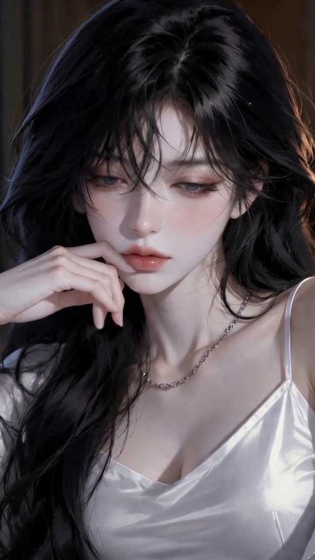 夜色都市清冷美少女