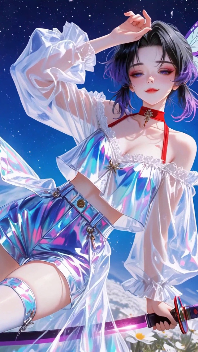 花海蓝蝴蝶美少女蝴蝶忍
