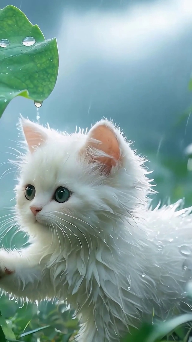 雨天猫咪