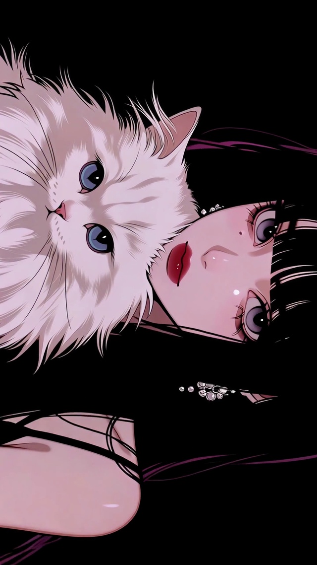 冷艳猫与少女