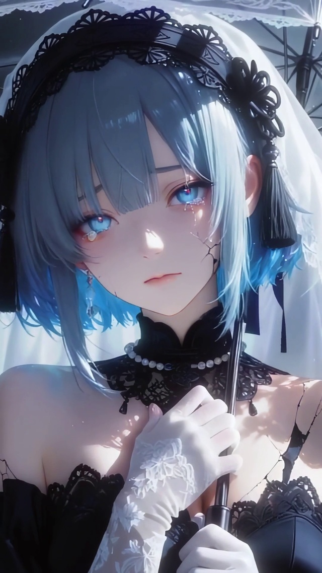 二次元伤感美女高清4k