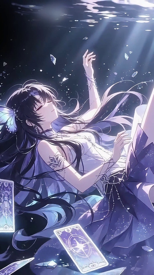 幻蝶深海塔罗牌少女
