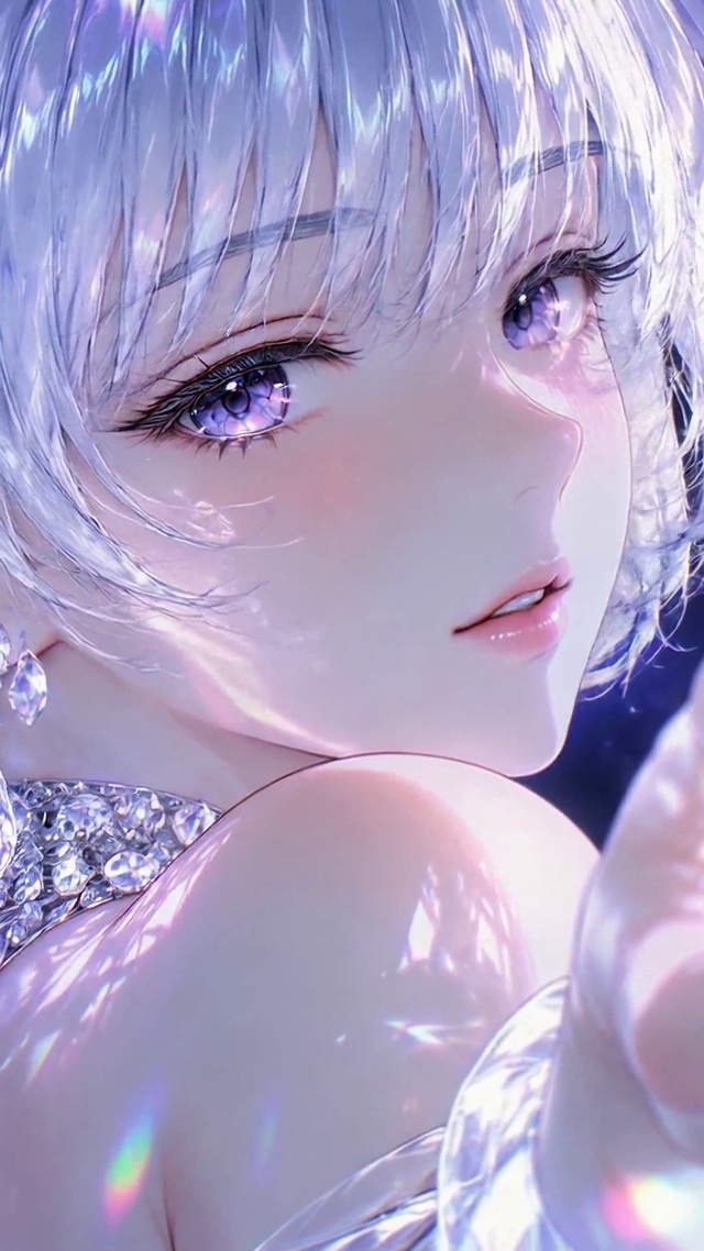 闪耀钻石二次元美少女