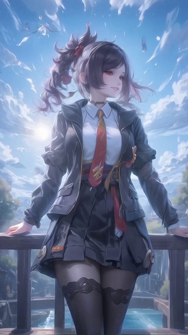 千织黑丝学生装