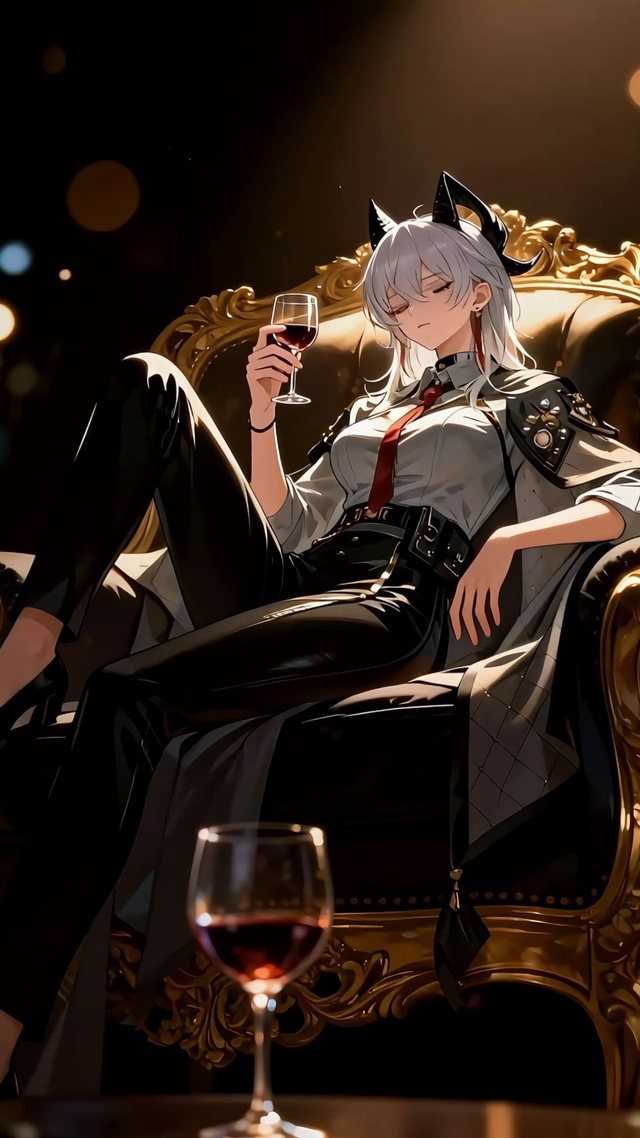 赞妮喝酒