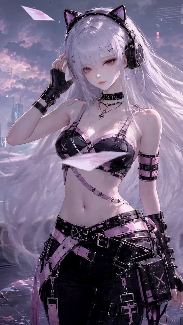 赛博猫耳少女