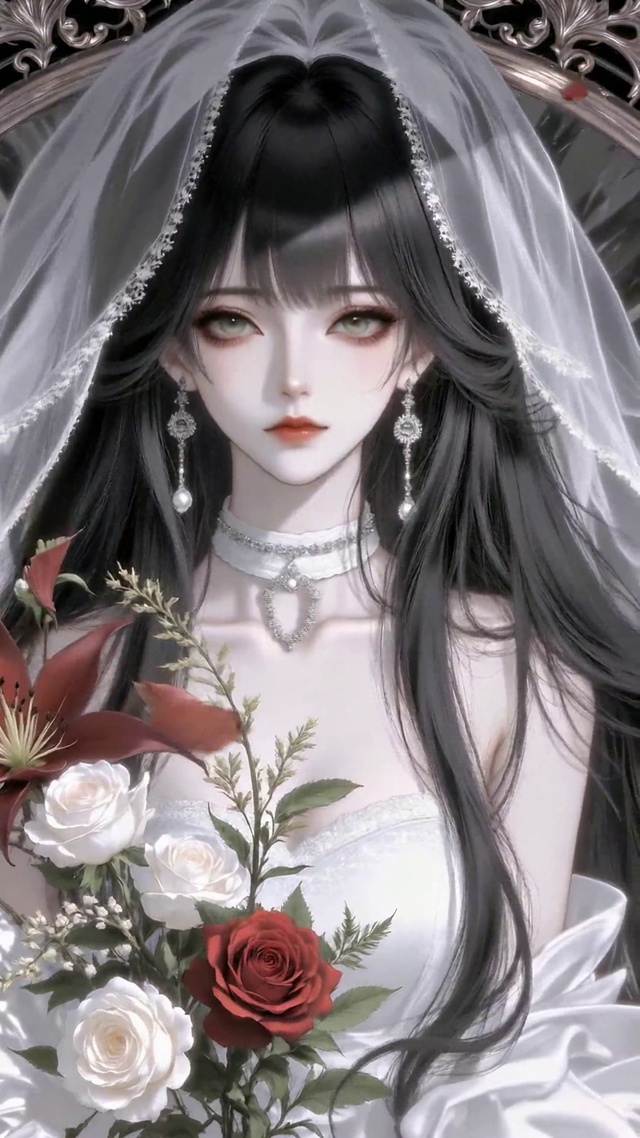 暗黑婚纱二次元美少女