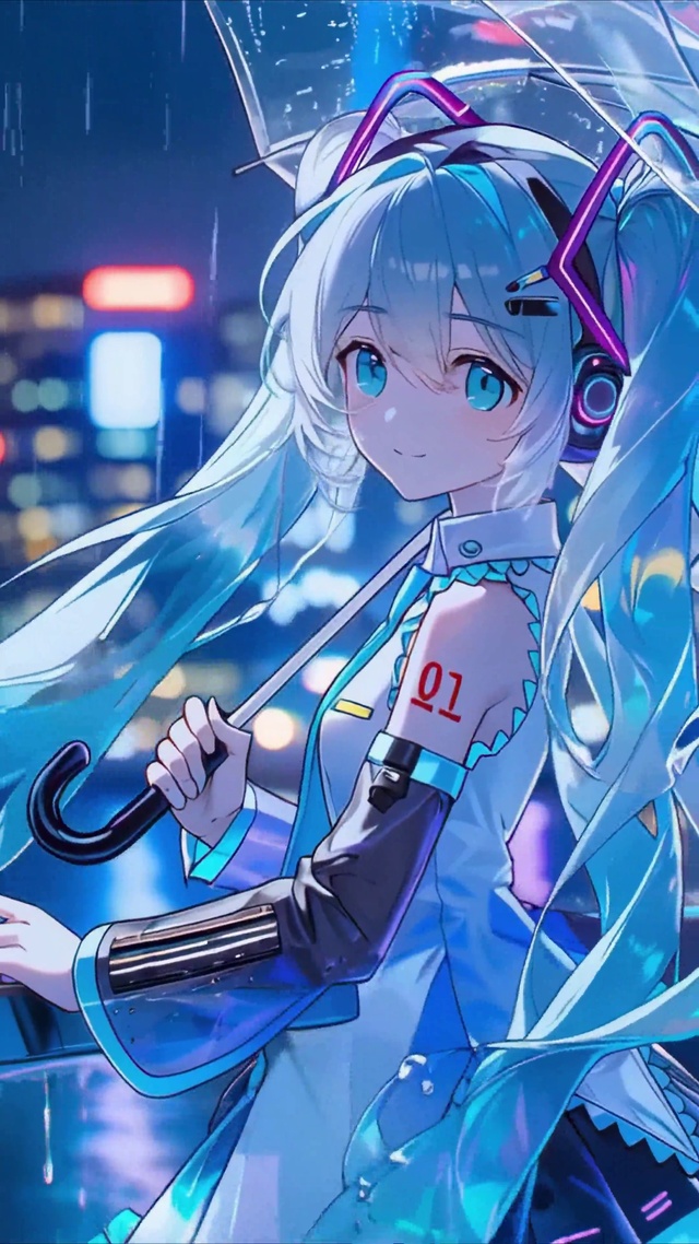 赛博雨天miku