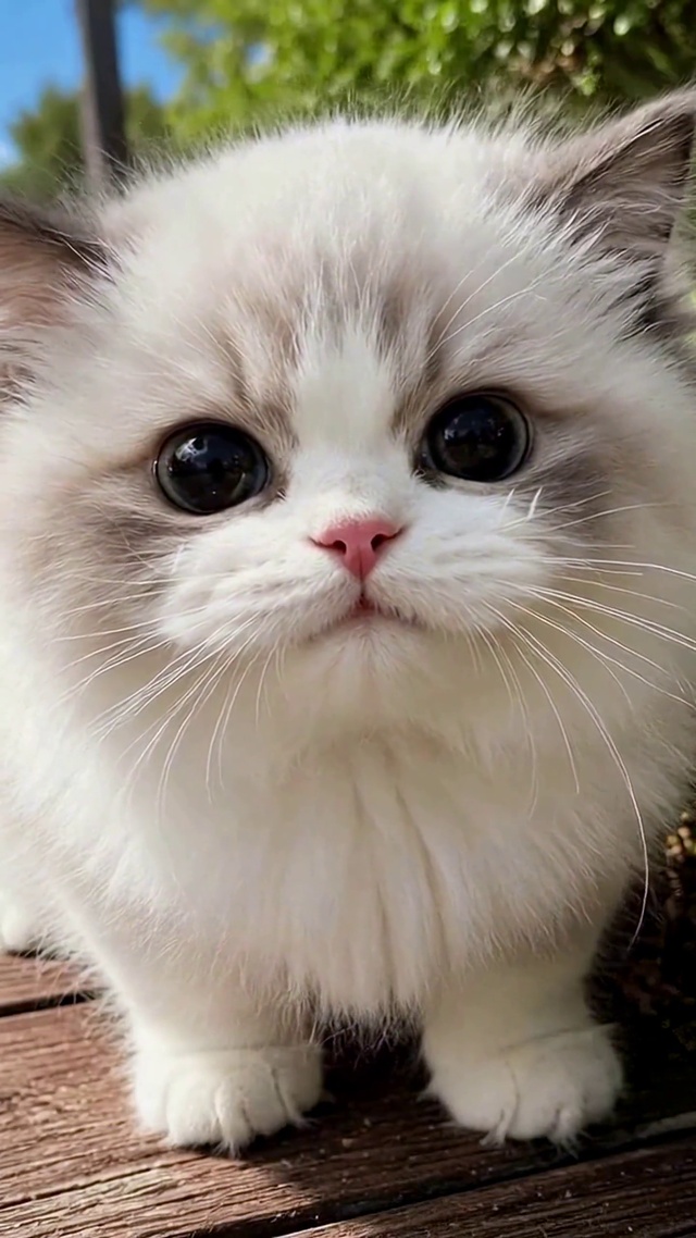 软萌可爱户外布偶小奶猫