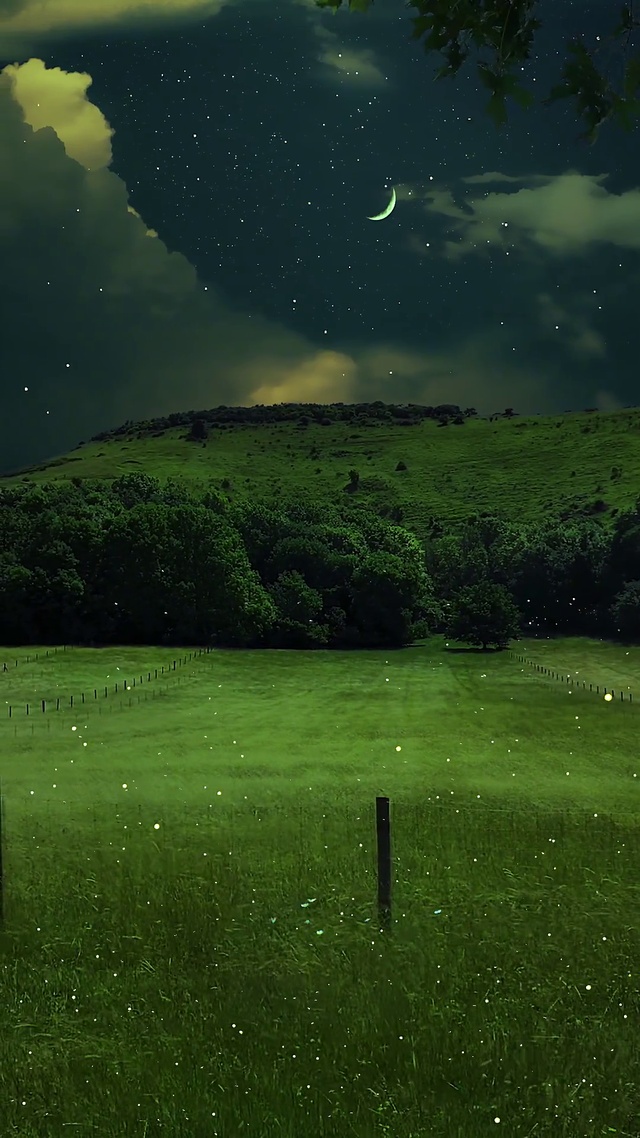 萤火虫遇见了月光，而我遇见了你