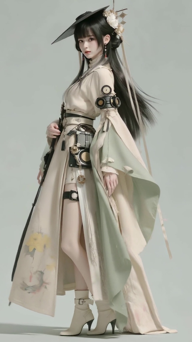 古风樱花赛博风美少女