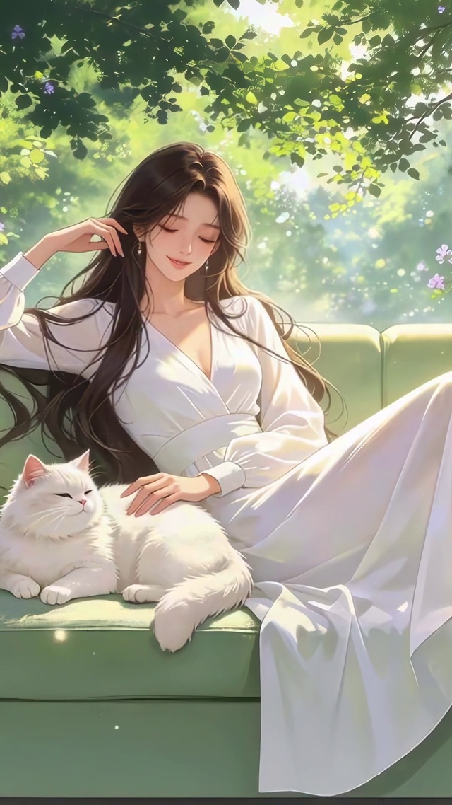 小清新慵懒美女壁纸