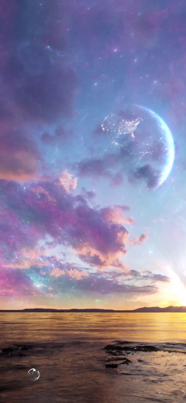 星空彩云大海