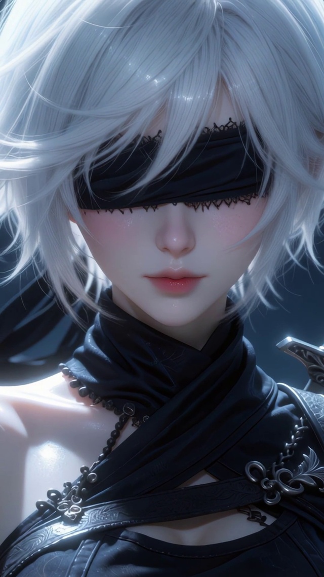 蒙眼女剑客