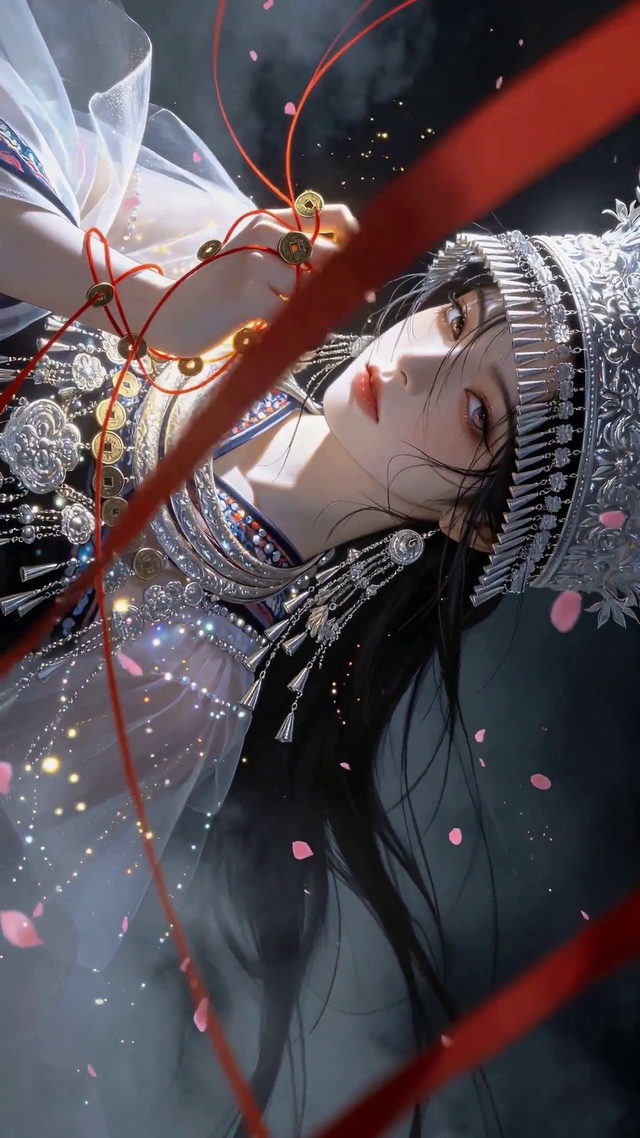 苗族银饰古风女神