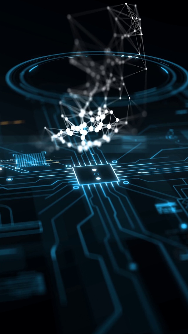 4K炫酷科技互联网芯片