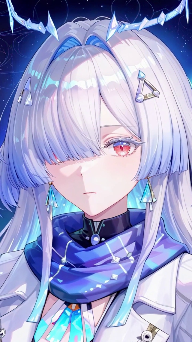 夜城极光银发少女莫宁