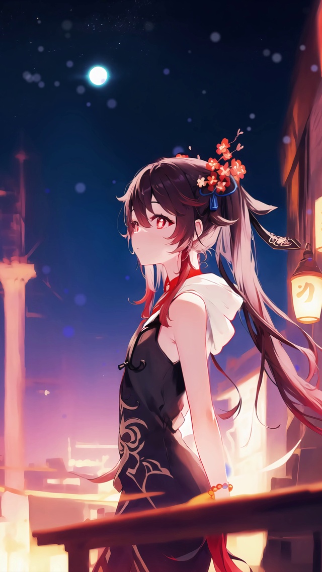 原神胡桃/宁静的夜里